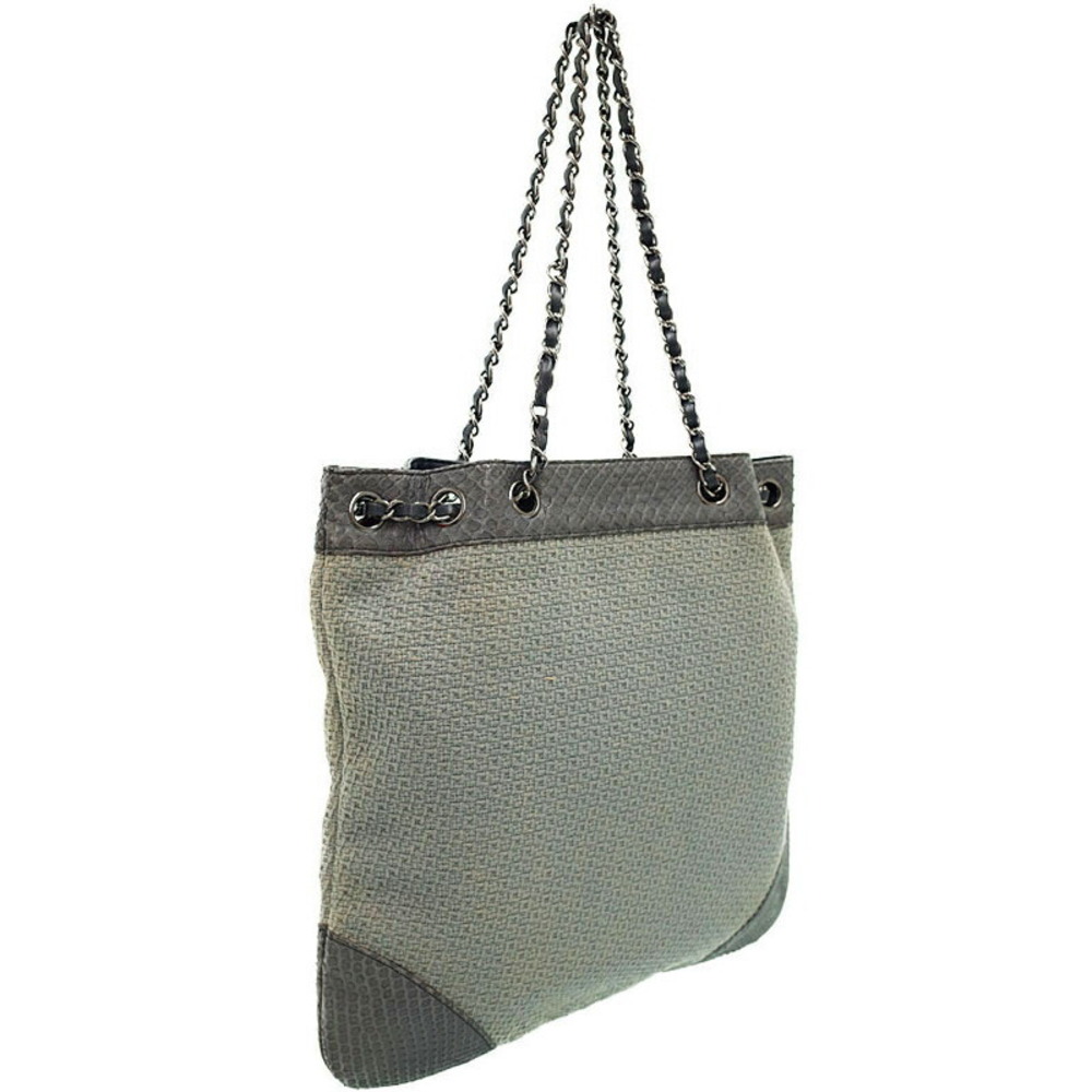 Chanel Bag Python Tote Chain